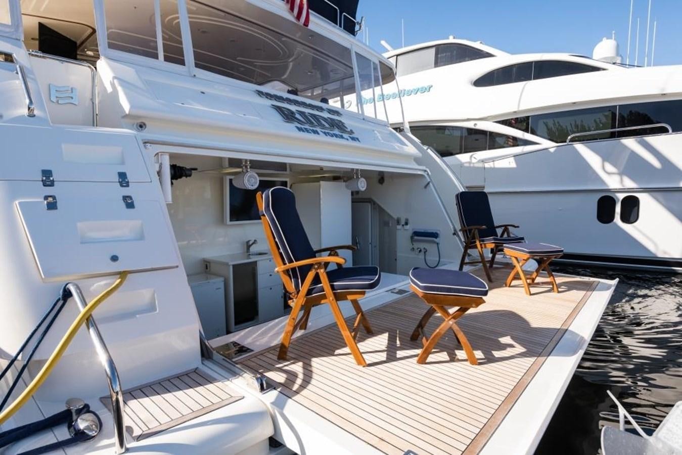 a boat with a ladder aboard TOMORROW WE RIDE Yacht for Sale