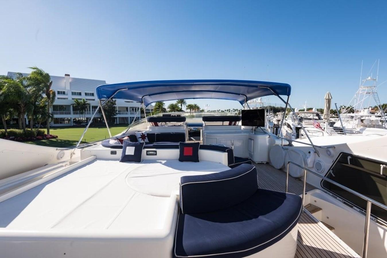 a boat docked at a pier aboard TOMORROW WE RIDE Yacht for Sale