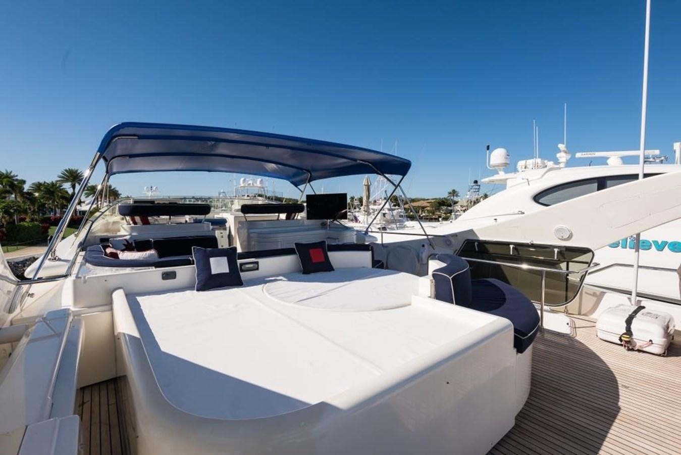 a row of boats on a dock aboard TOMORROW WE RIDE Yacht for Sale