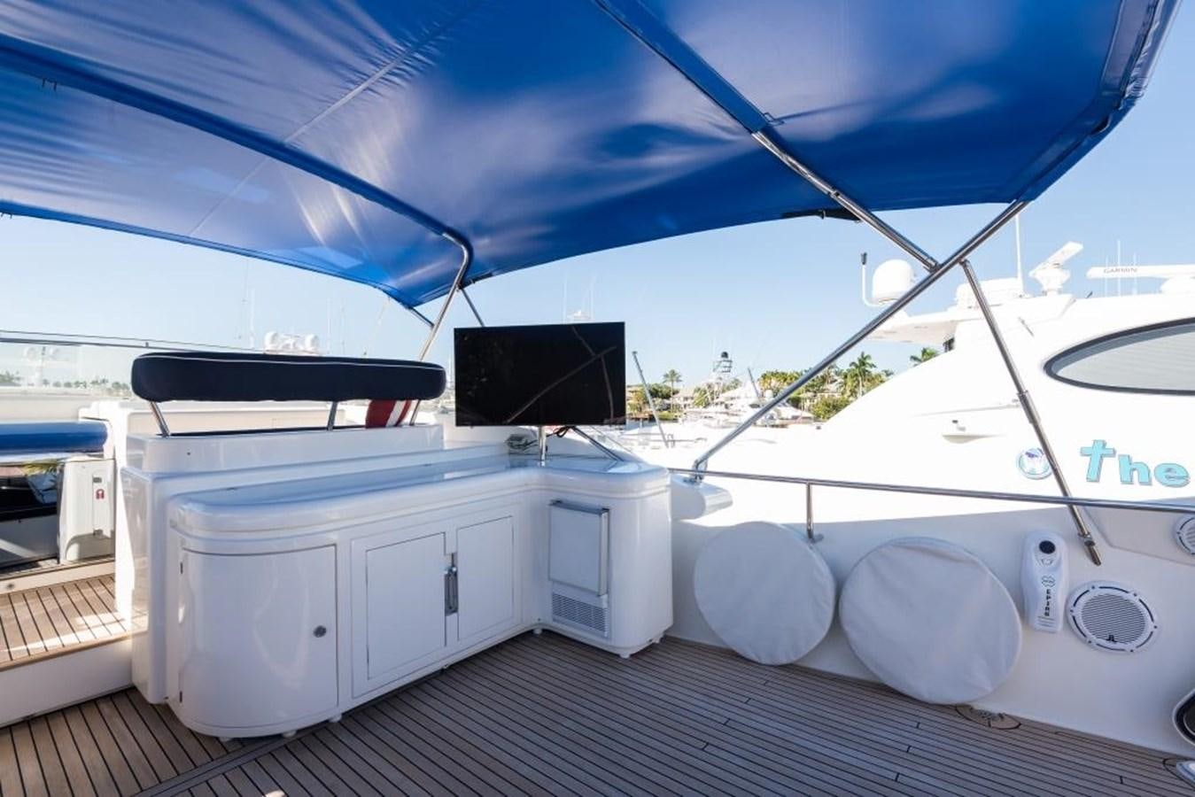 a boat with many white containers aboard TOMORROW WE RIDE Yacht for Sale