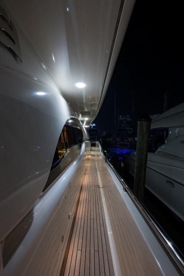 a long wooden walkway aboard TOMORROW WE RIDE Yacht for Sale