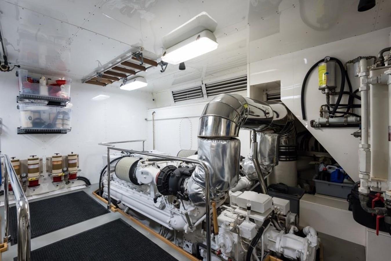 a large machine in a room aboard TOMORROW WE RIDE Yacht for Sale