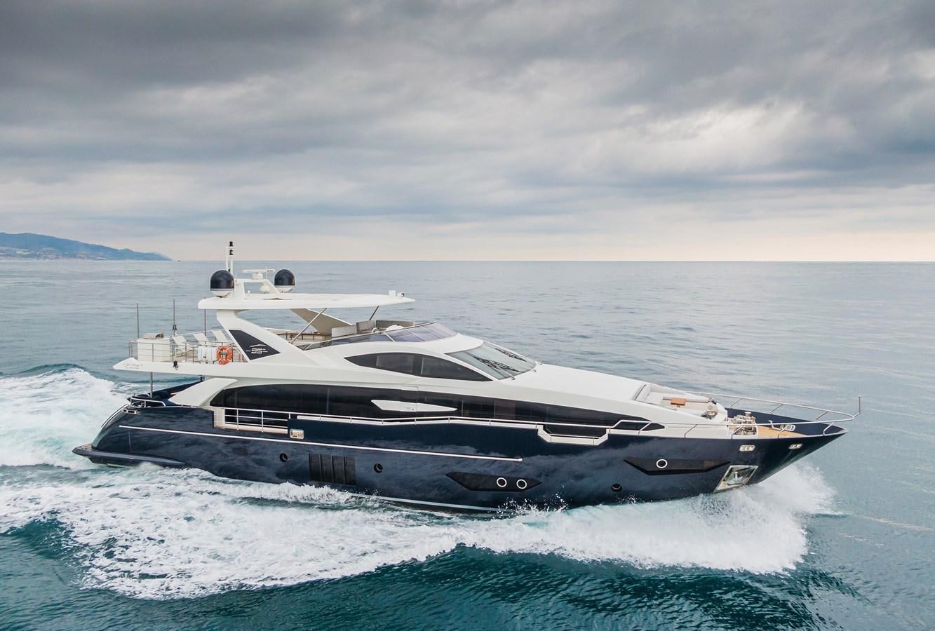 a large ship in the water aboard SOLSTICE Yacht for Sale