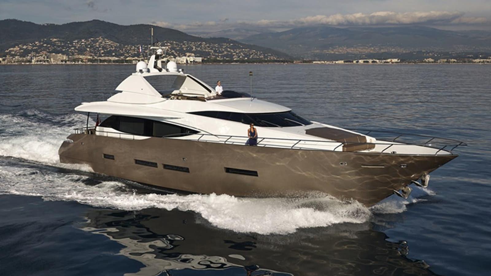 a boat on the water aboard QUANTUM Yacht for Sale