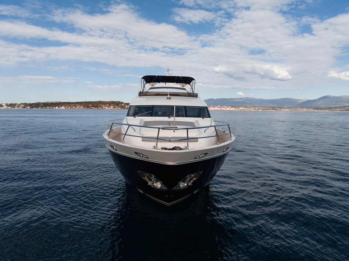 a boat in the water aboard BLUE EYES Yacht for Sale