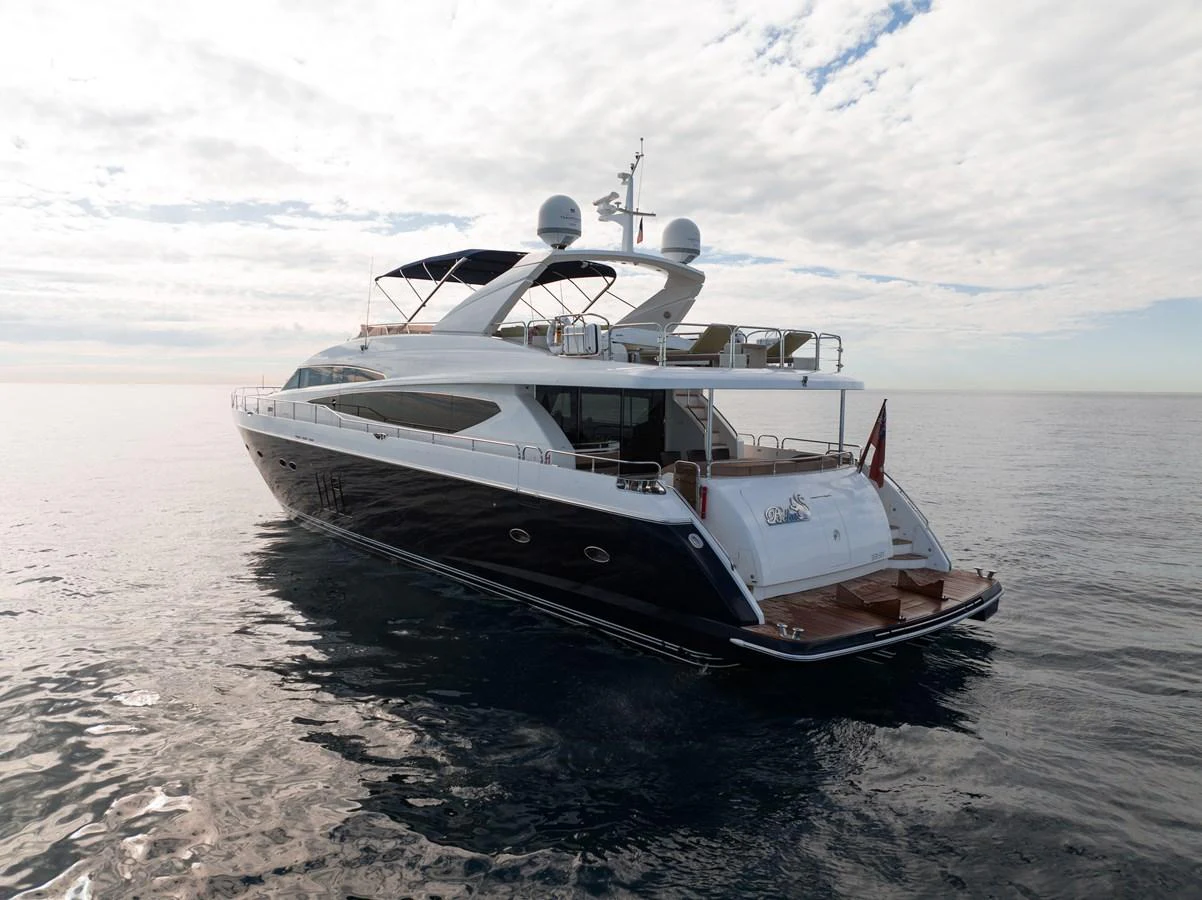 a boat in the water aboard BLUE EYES Yacht for Sale