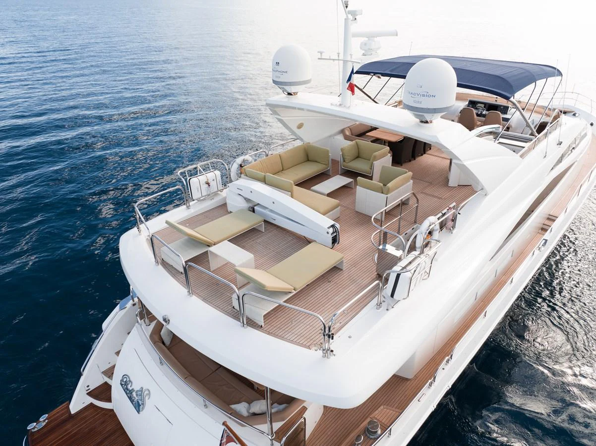 a boat on the water aboard BLUE EYES Yacht for Sale