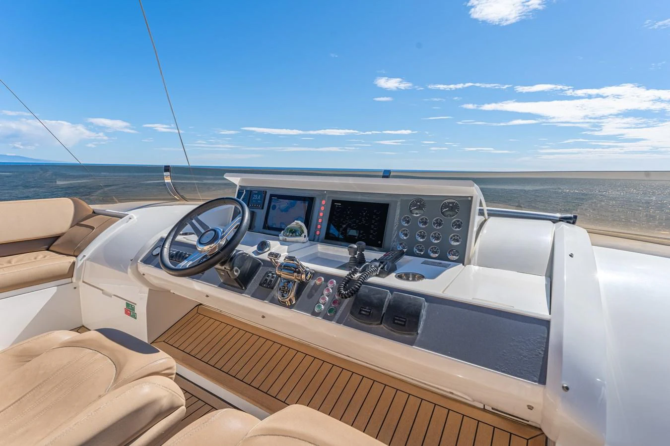 the cockpit of a plane aboard BLUE EYES Yacht for Sale