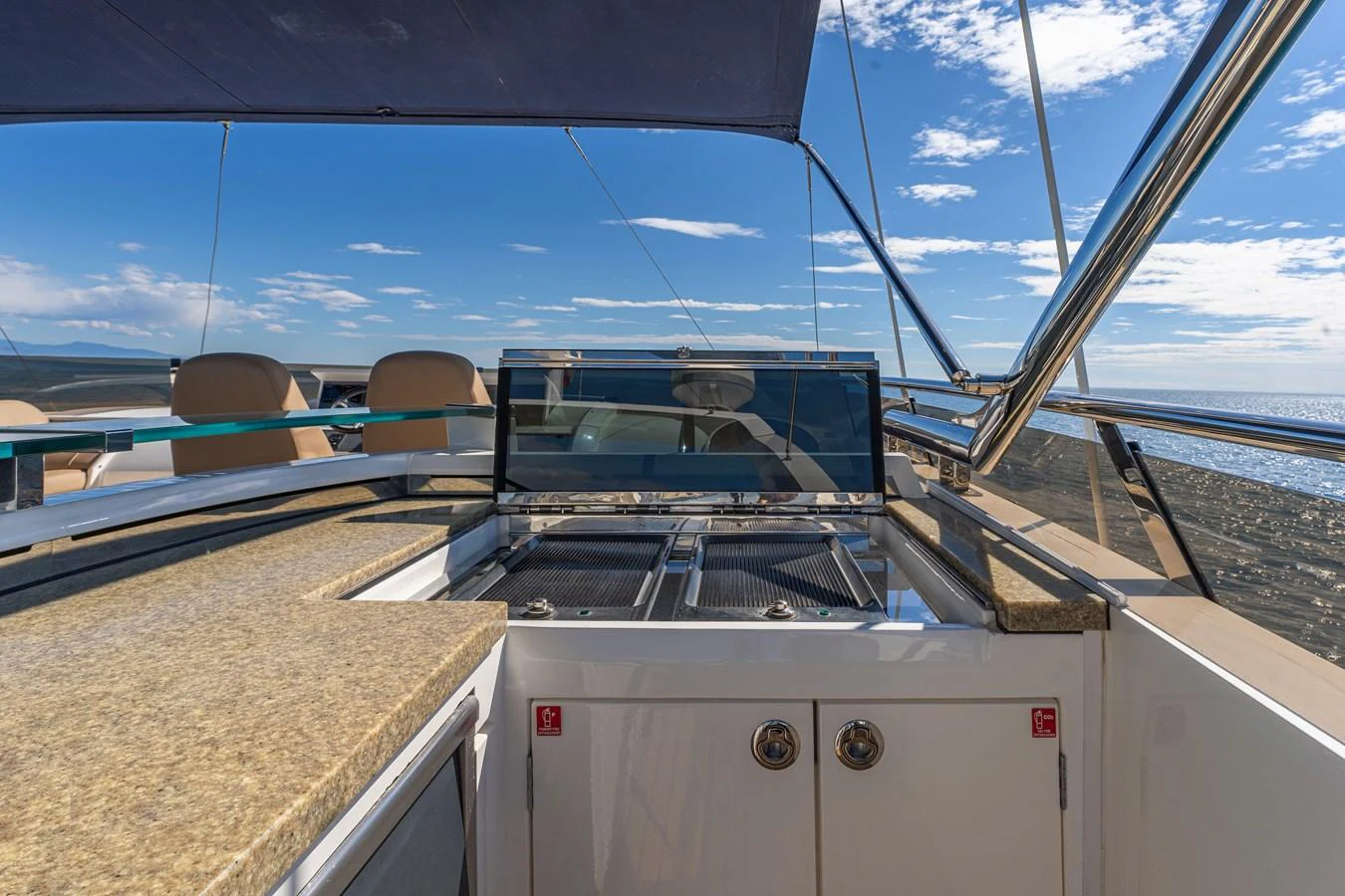 the inside of a boat aboard BLUE EYES Yacht for Sale