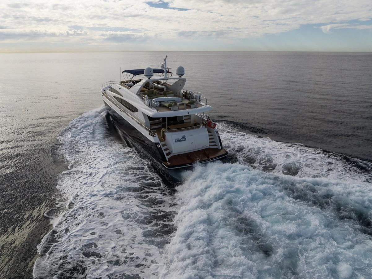 a boat on the water aboard BLUE EYES Yacht for Sale