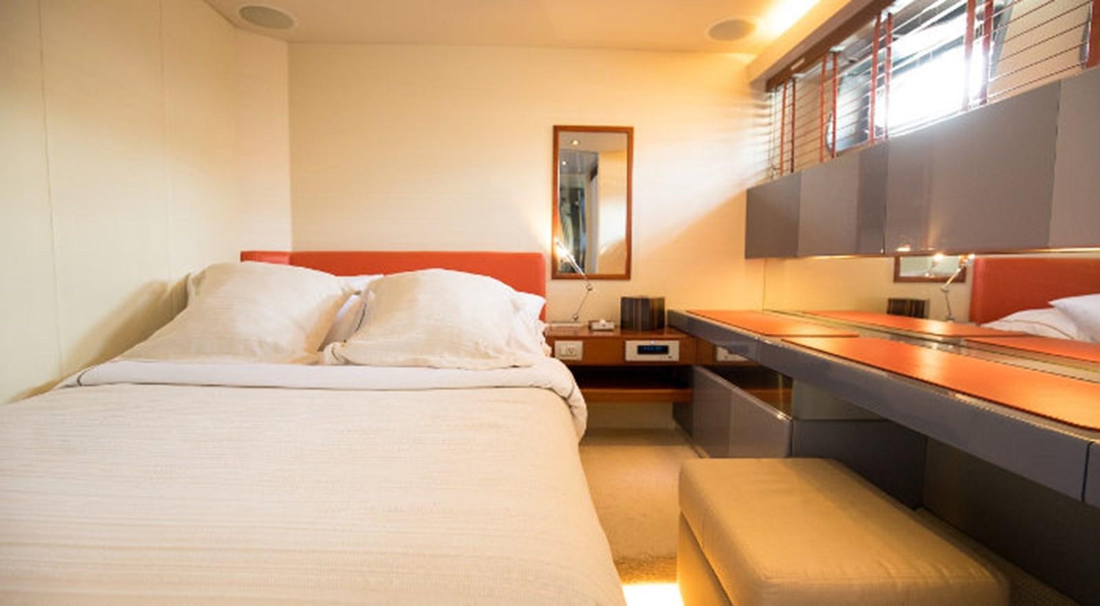 a room with two beds aboard HEARTBEAT OF LIFE Yacht for Sale