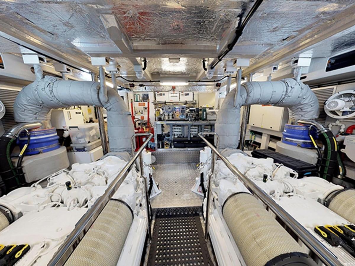 a room with machinery aboard SKI Yacht for Sale