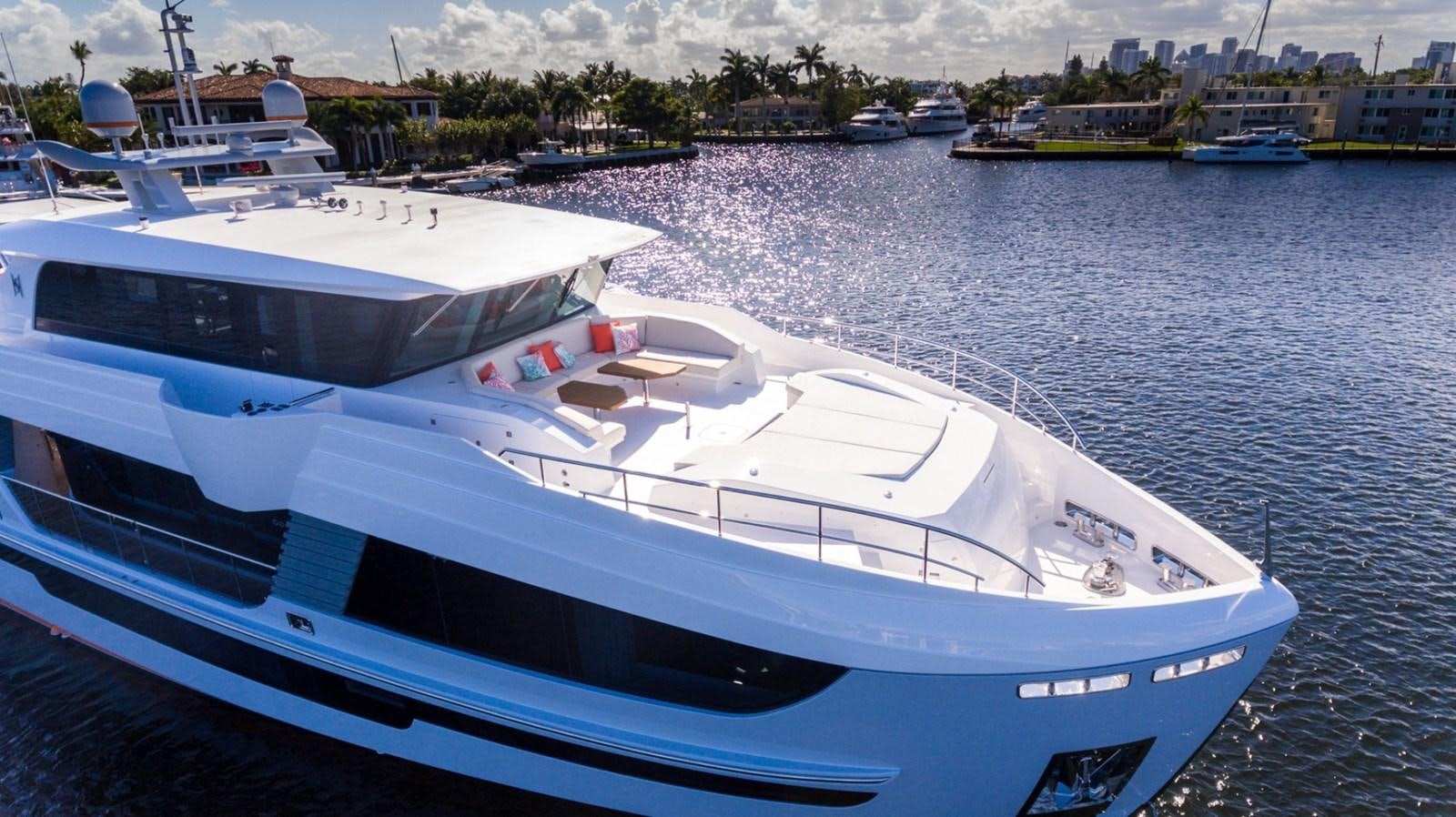 a group of boats in a harbor aboard G-G Yacht for Sale