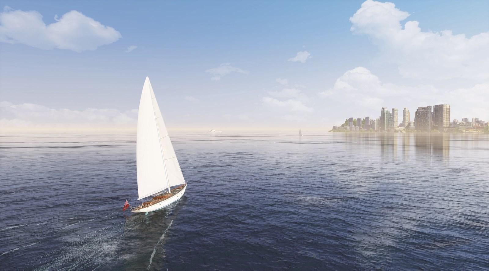 a sailboat on the water aboard TC 90 HULL # 4 Yacht for Sale