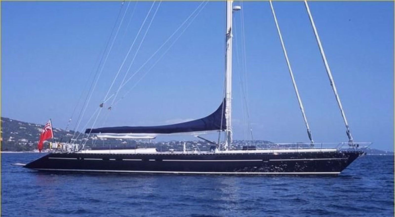 a large boat in the water aboard DARK STAR OF LONDON Yacht for Sale