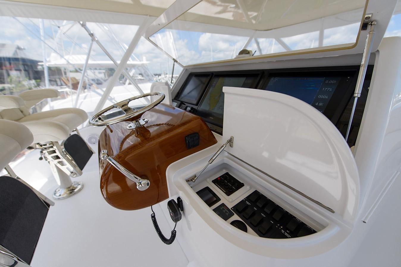 a car with a broken screen aboard BANGARANG Yacht for Sale