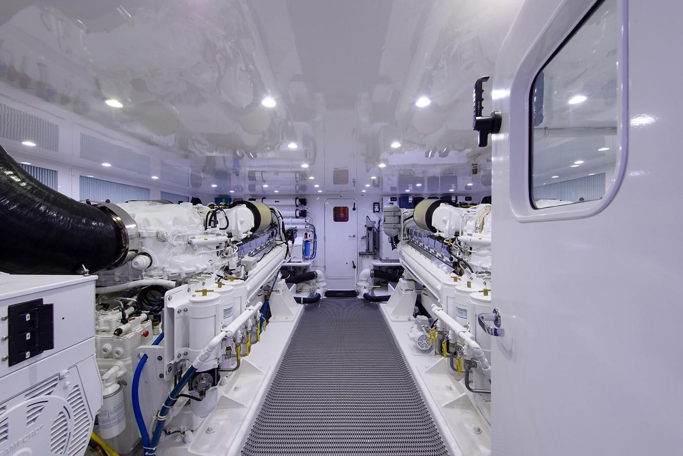 a large room with machines aboard BANGARANG Yacht for Sale