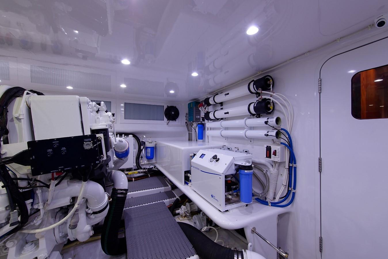 a room with equipment and equipment aboard BANGARANG Yacht for Sale