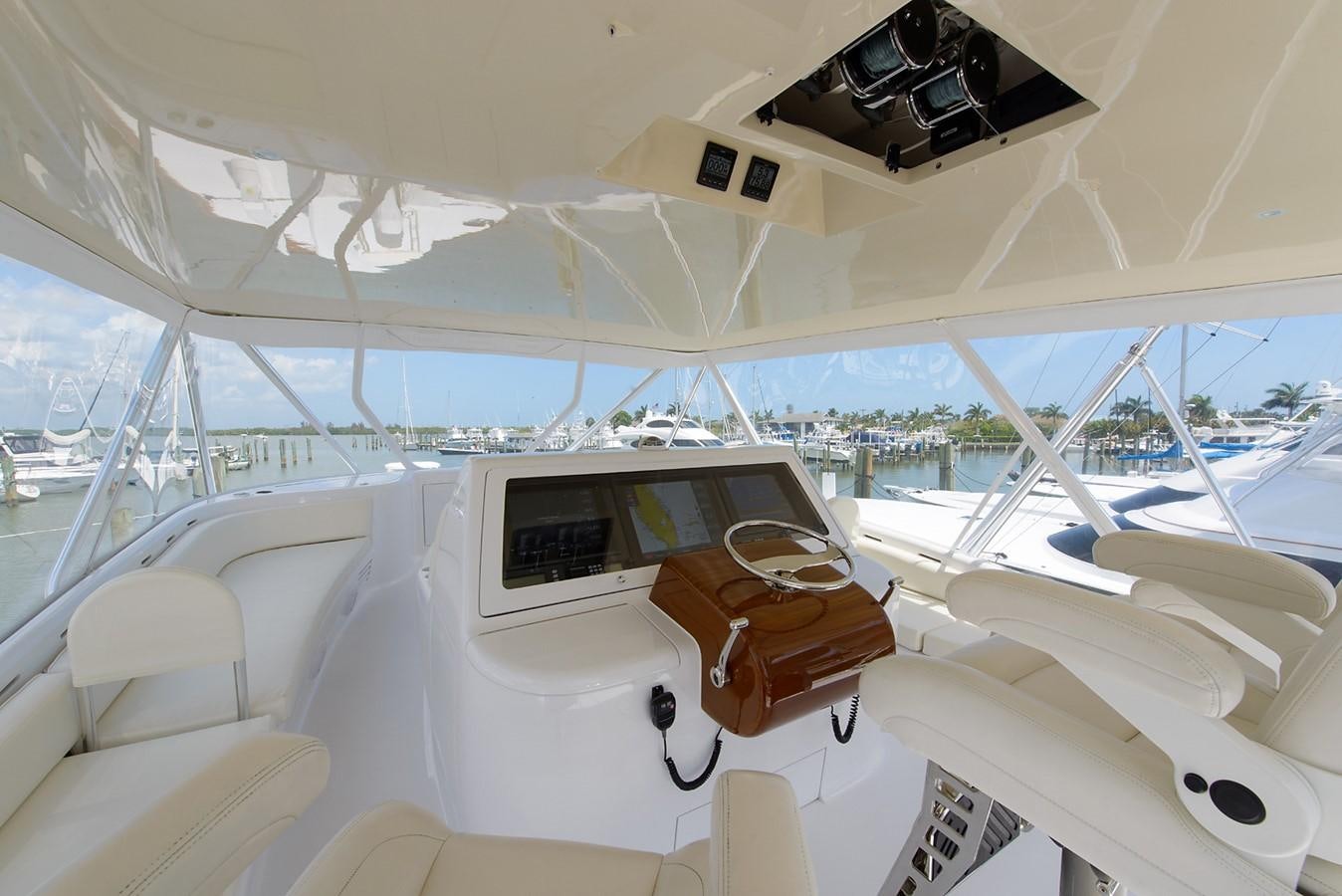 a boat with a laptop on it aboard BANGARANG Yacht for Sale