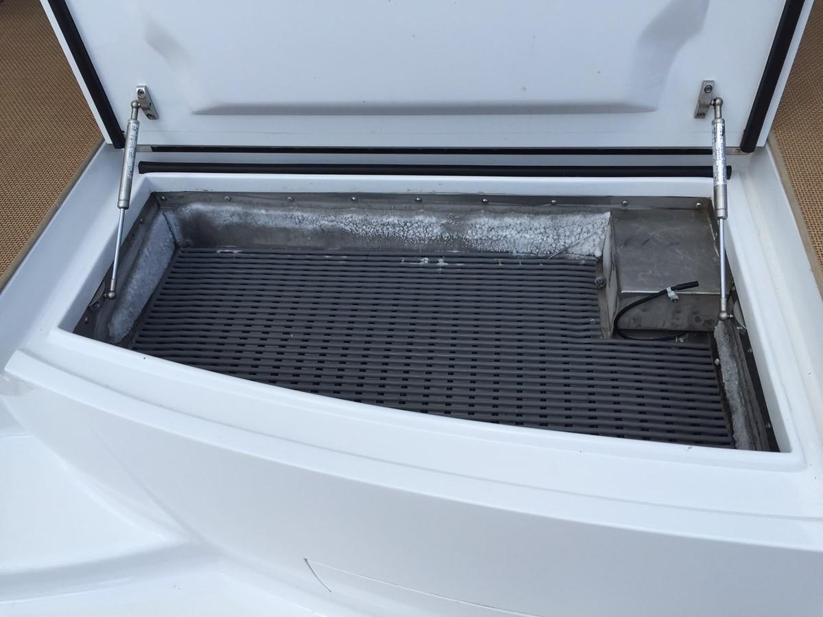 a silver oven with a black door aboard BANGARANG Yacht for Sale