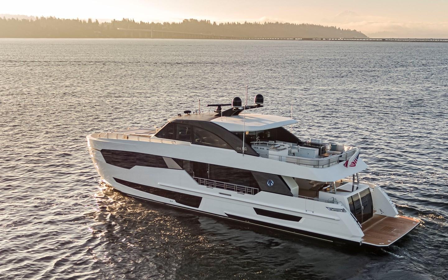 a boat on the water aboard 90R03 Yacht for Sale