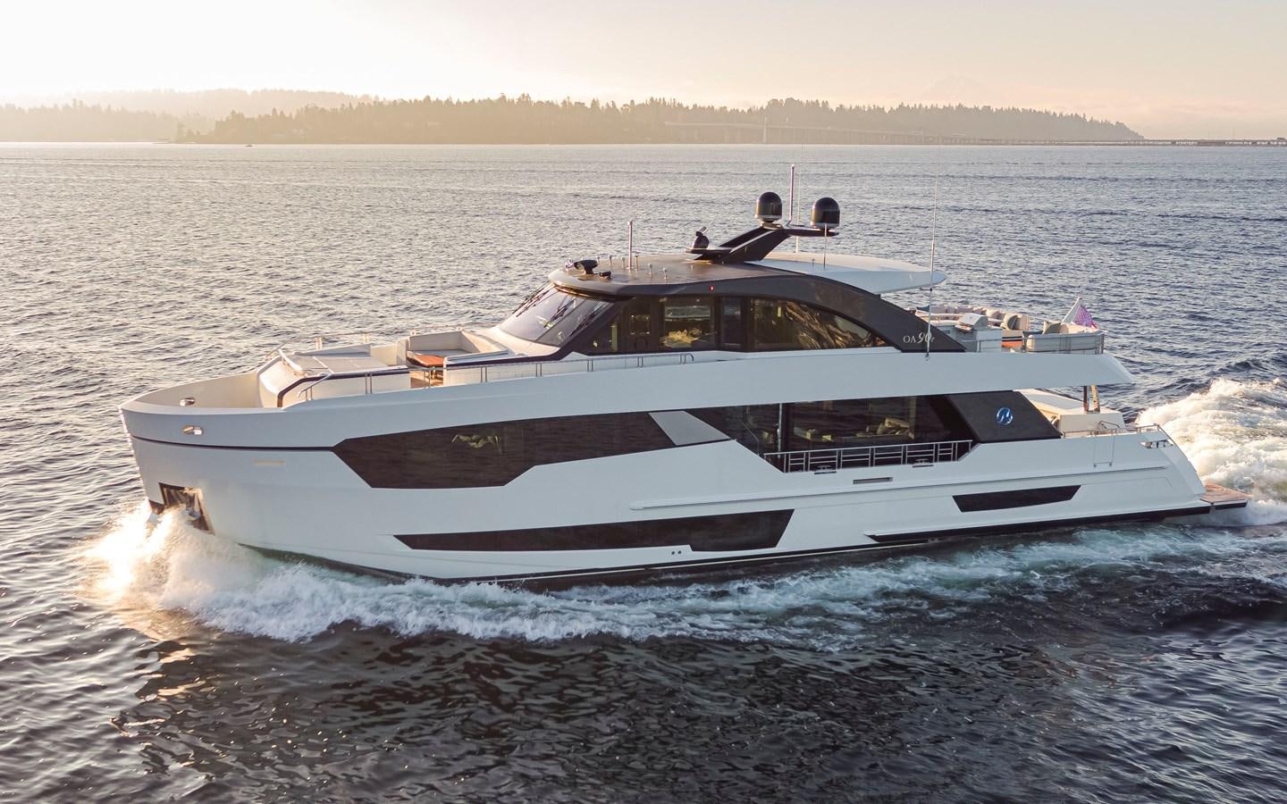 a boat on the water aboard 90R03 Yacht for Sale