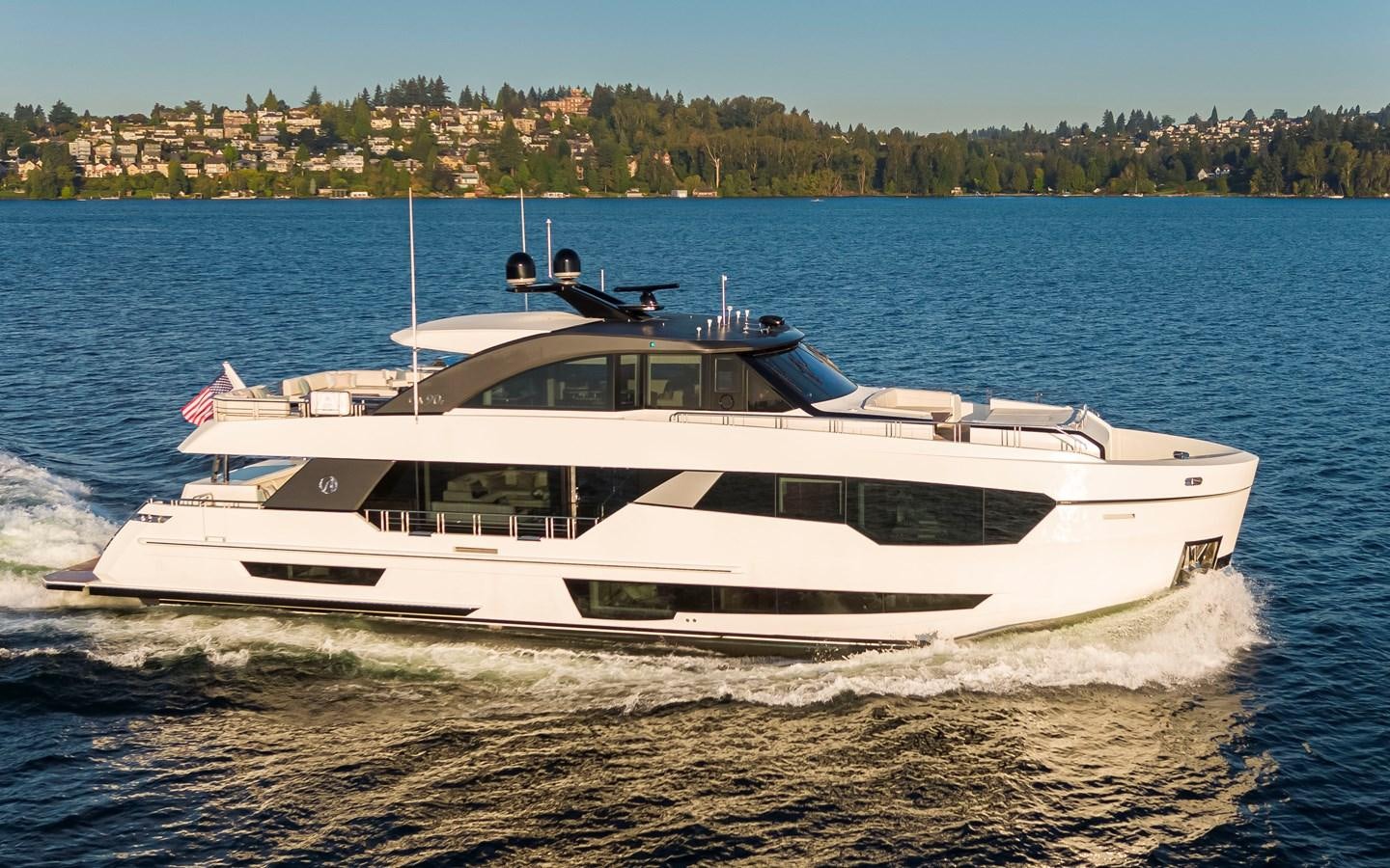 a boat on the water aboard 90R03 Yacht for Sale
