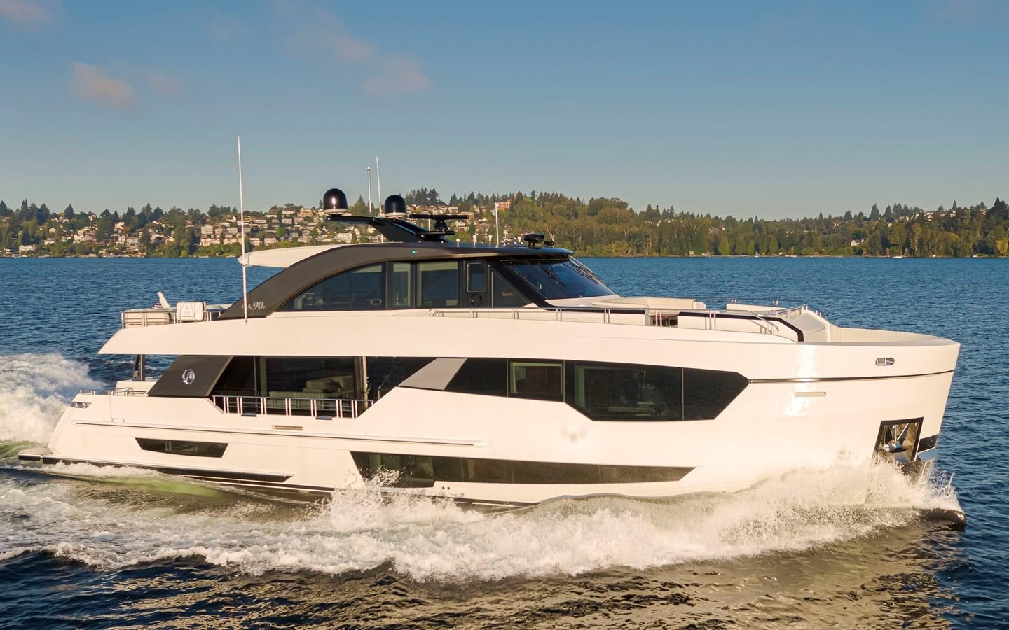 a boat on the water aboard 90R03 Yacht for Sale