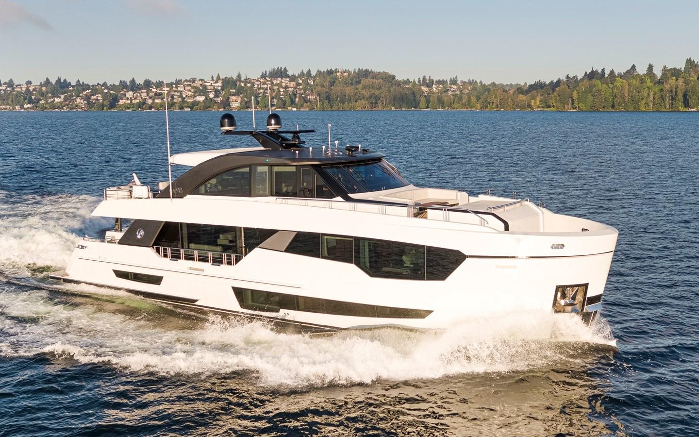 a boat on the water aboard 90R03 Yacht for Sale