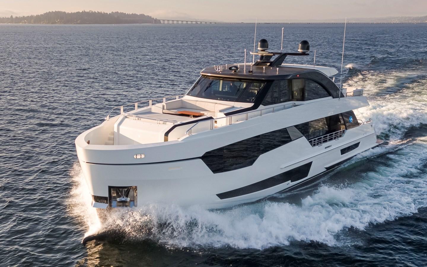 a boat on the water aboard 90R03 Yacht for Sale