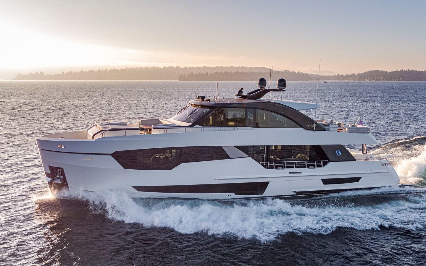 a boat on the water aboard 90R03 Yacht for Sale