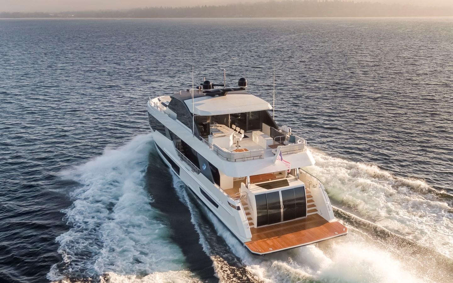 a boat on the water aboard 90R03 Yacht for Sale