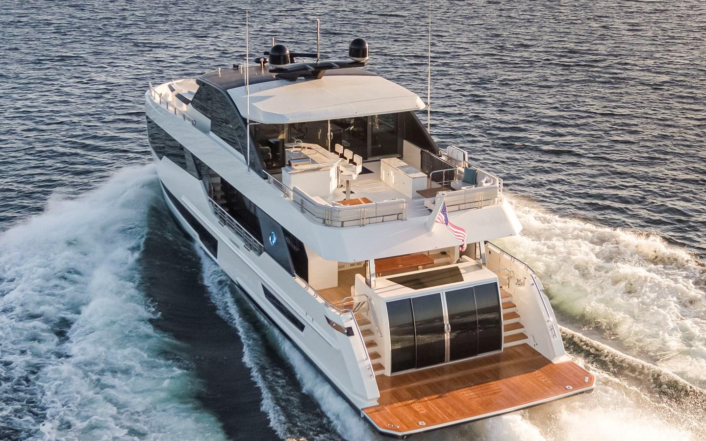 a boat on the water aboard 90R03 Yacht for Sale