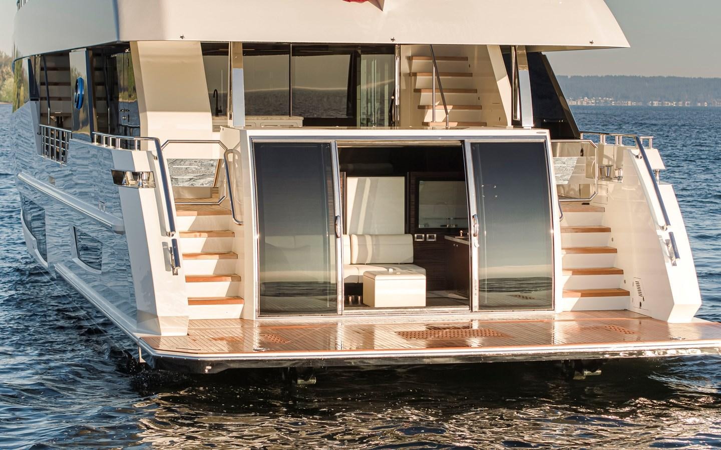 a boat on the water aboard 90R03 Yacht for Sale