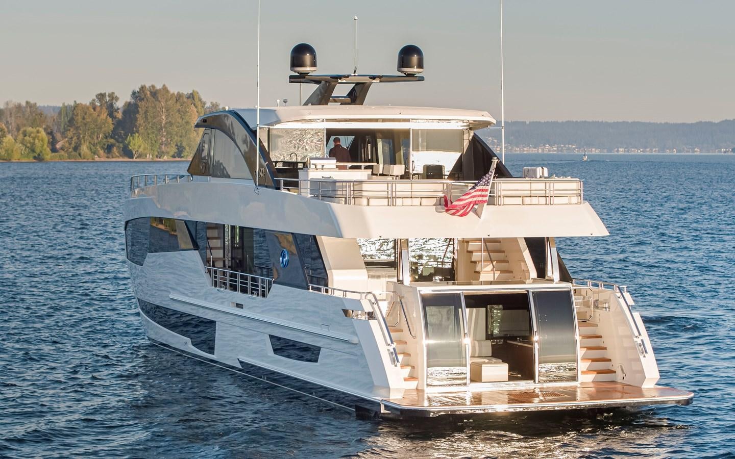 a boat on the water aboard 90R03 Yacht for Sale