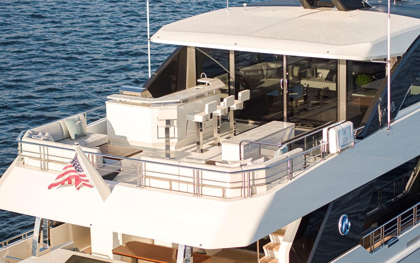 a boat on the water aboard 90R03 Yacht for Sale