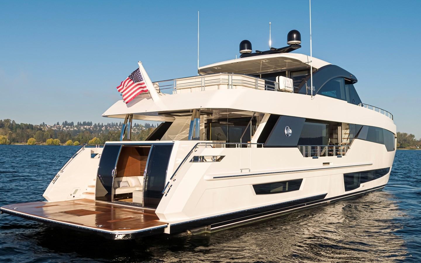 a boat on the water aboard 90R03 Yacht for Sale