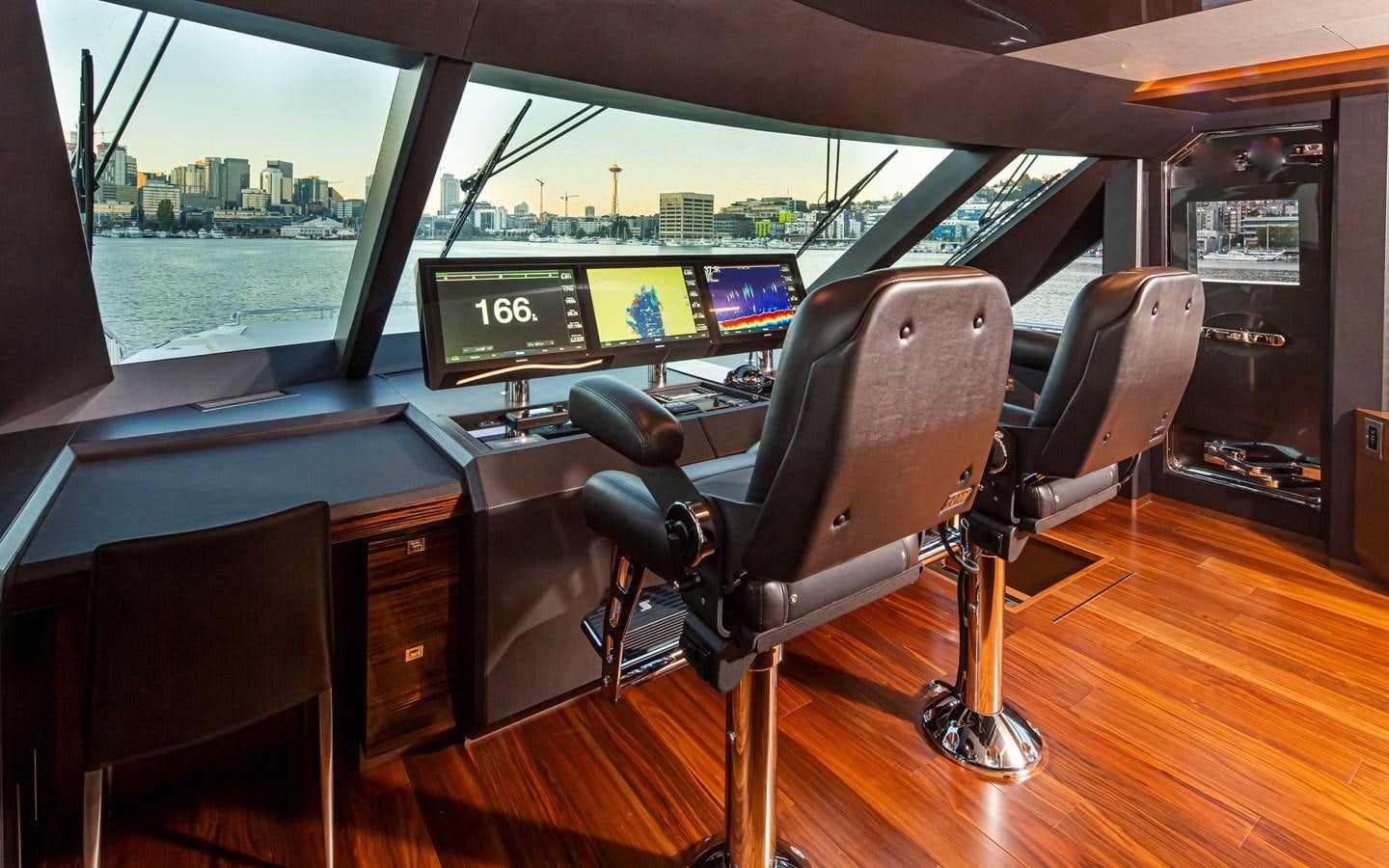 a chair in a room aboard 90R03 Yacht for Sale