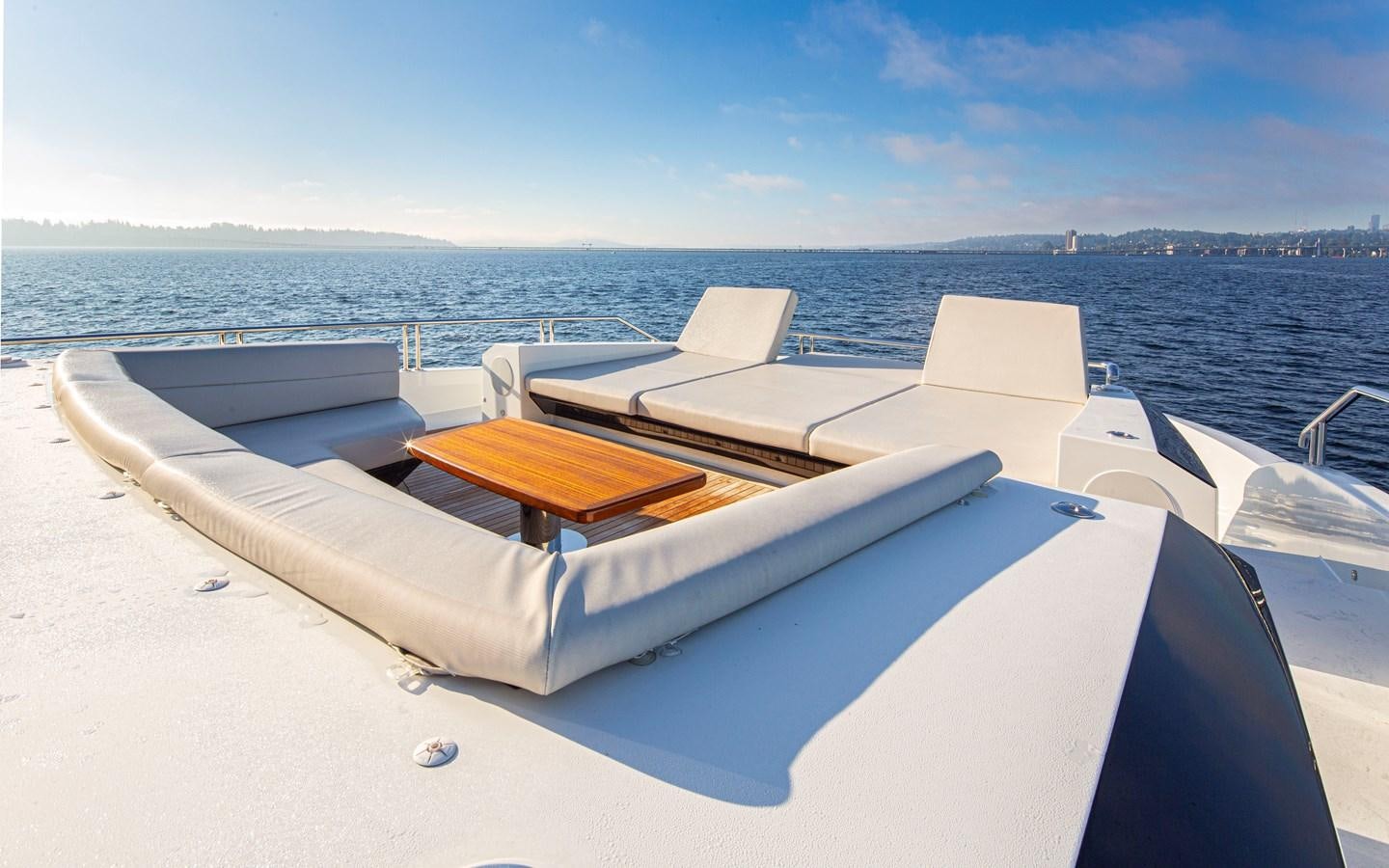 a boat on the water aboard 90R03 Yacht for Sale