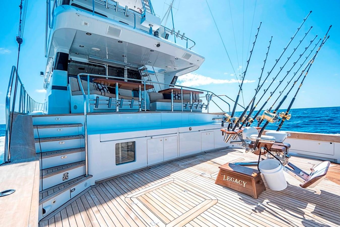 a boat on the water aboard GRAND LEGACY Yacht for Sale