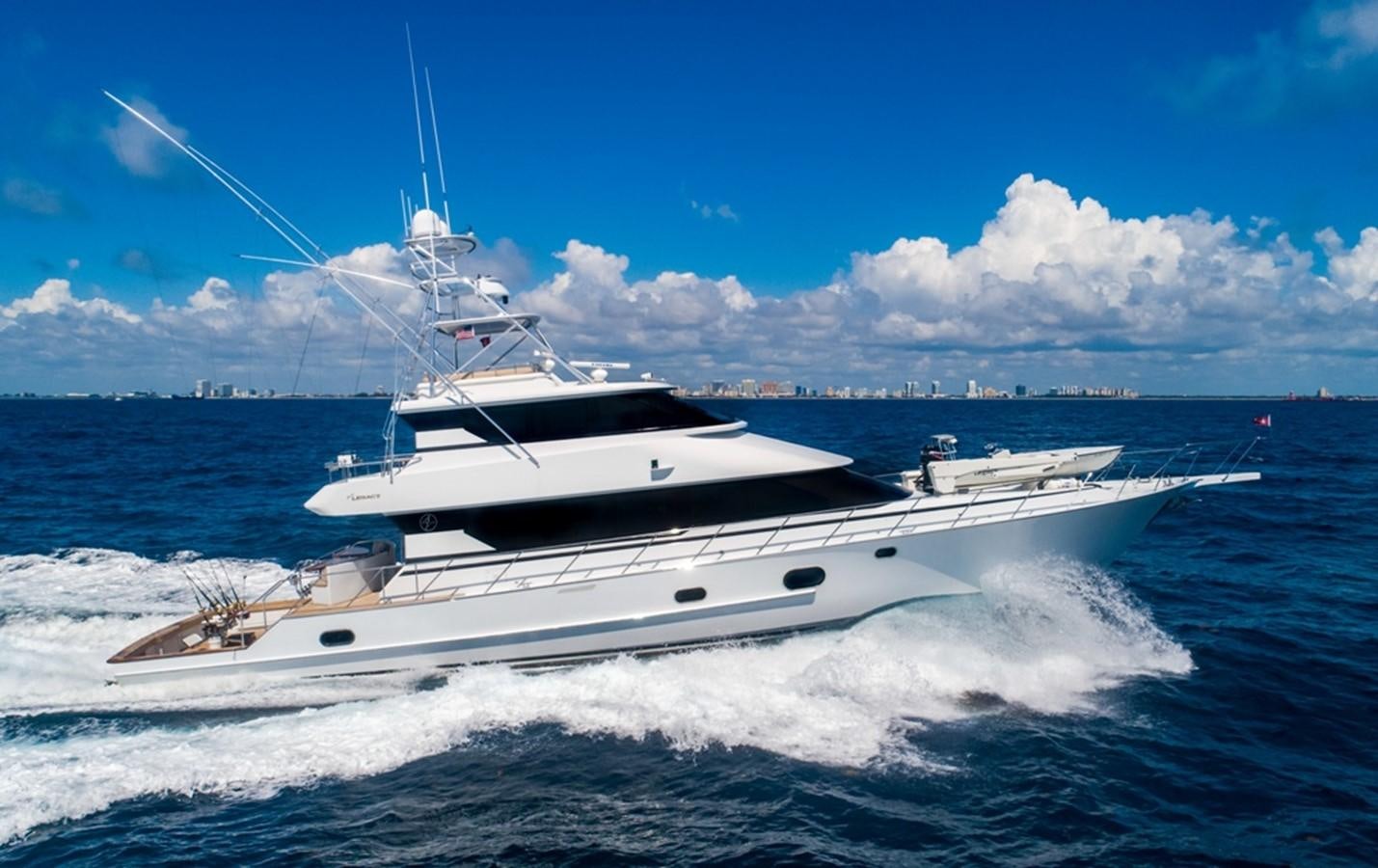 a boat on the water aboard GRAND LEGACY Yacht for Sale