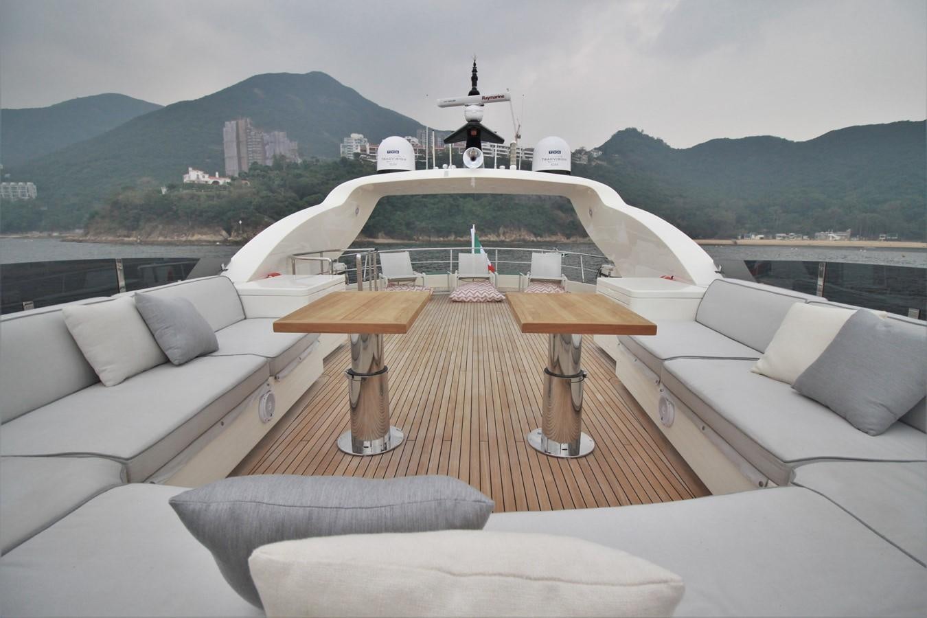 a boat on a lake aboard VERSILCRAFT V86 Yacht for Sale