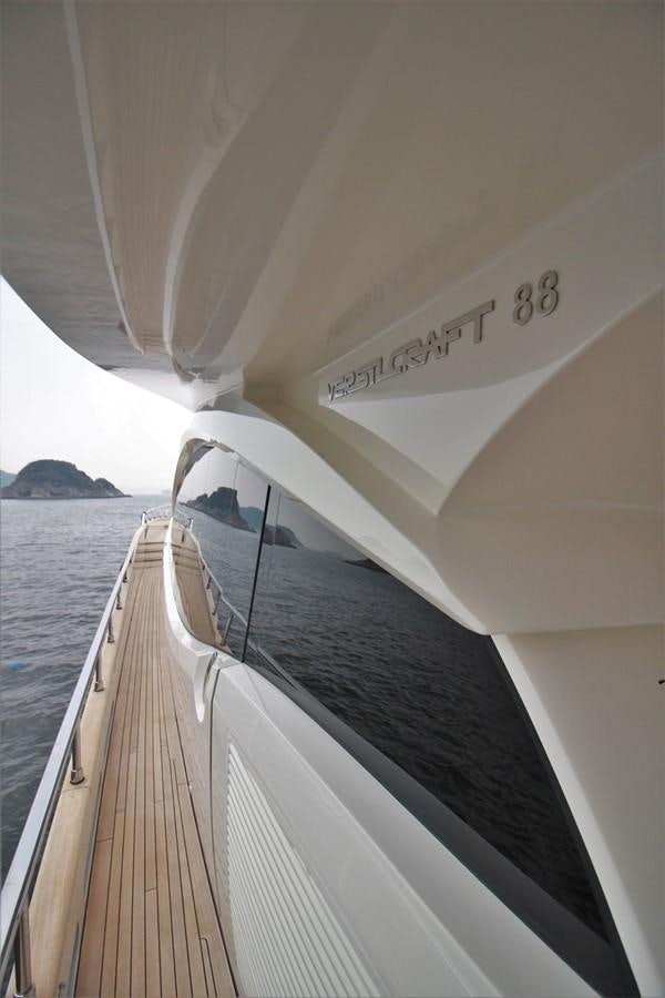 a boat on the water aboard VERSILCRAFT V86 Yacht for Sale