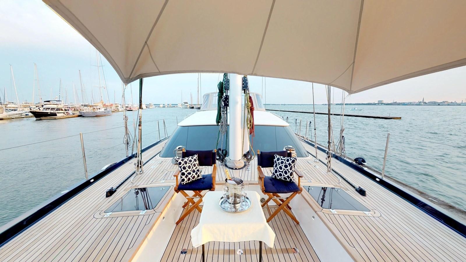 a boat on the water aboard AYNI Yacht for Sale