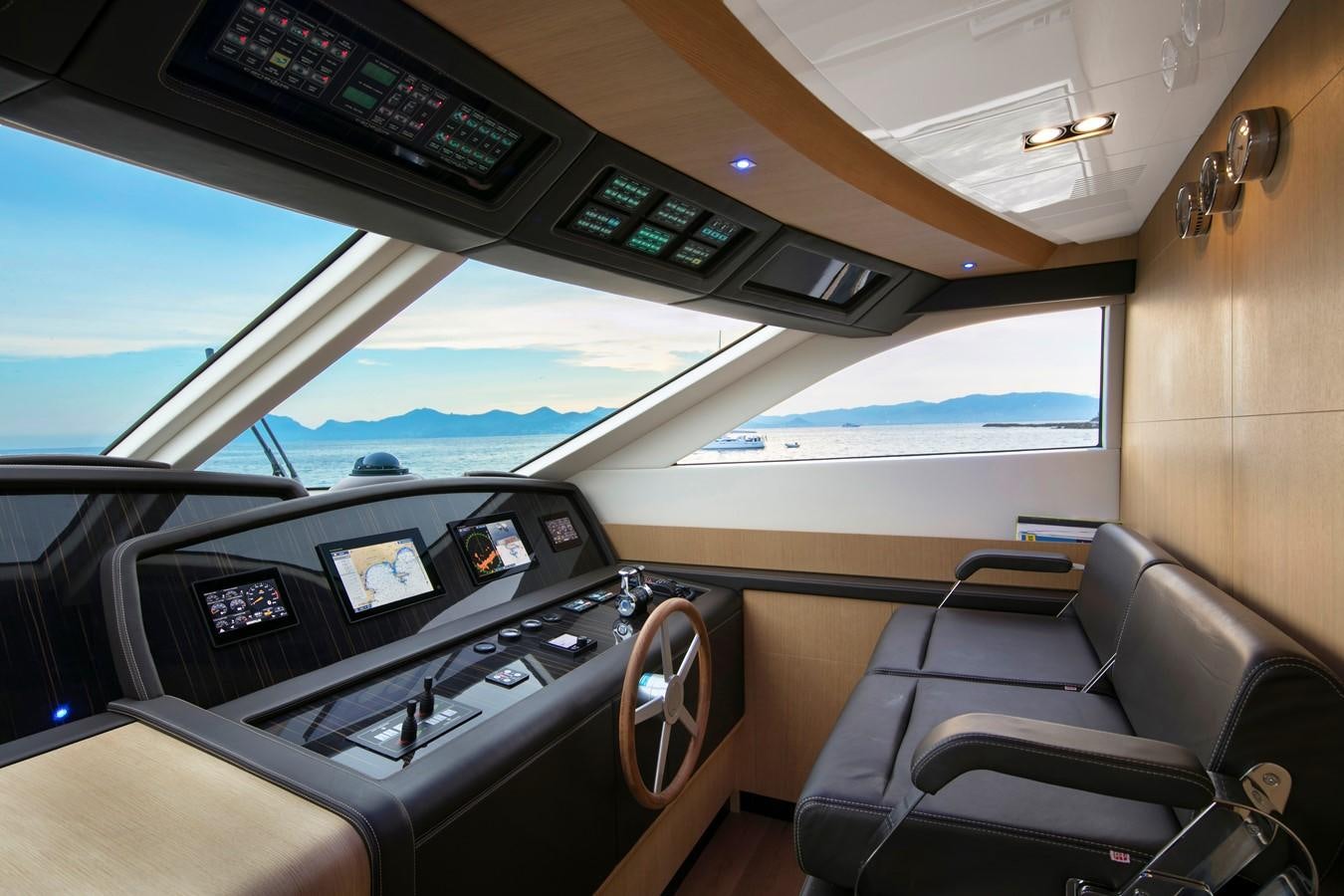 inside of a plane aboard CANADOS 888 EVO Yacht for Sale