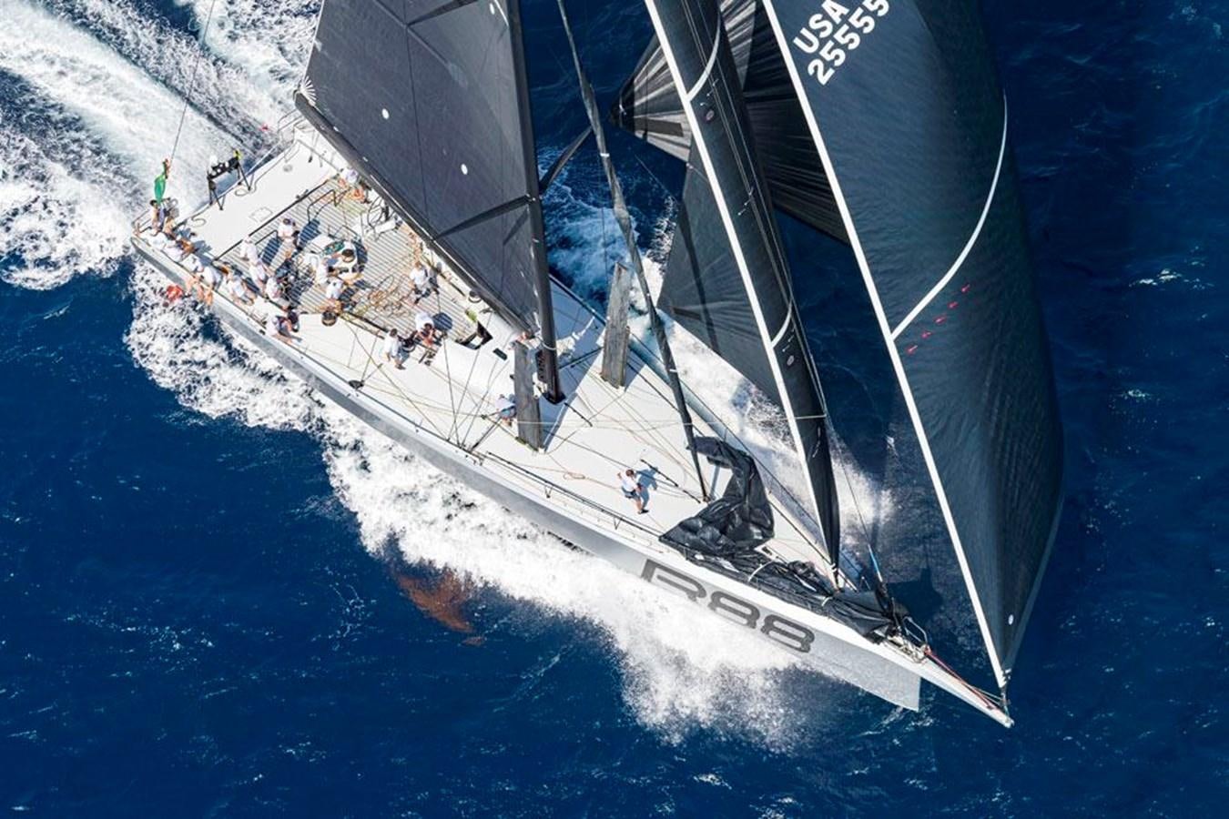 a group of people on a sailboat aboard LUCKY Yacht for Sale