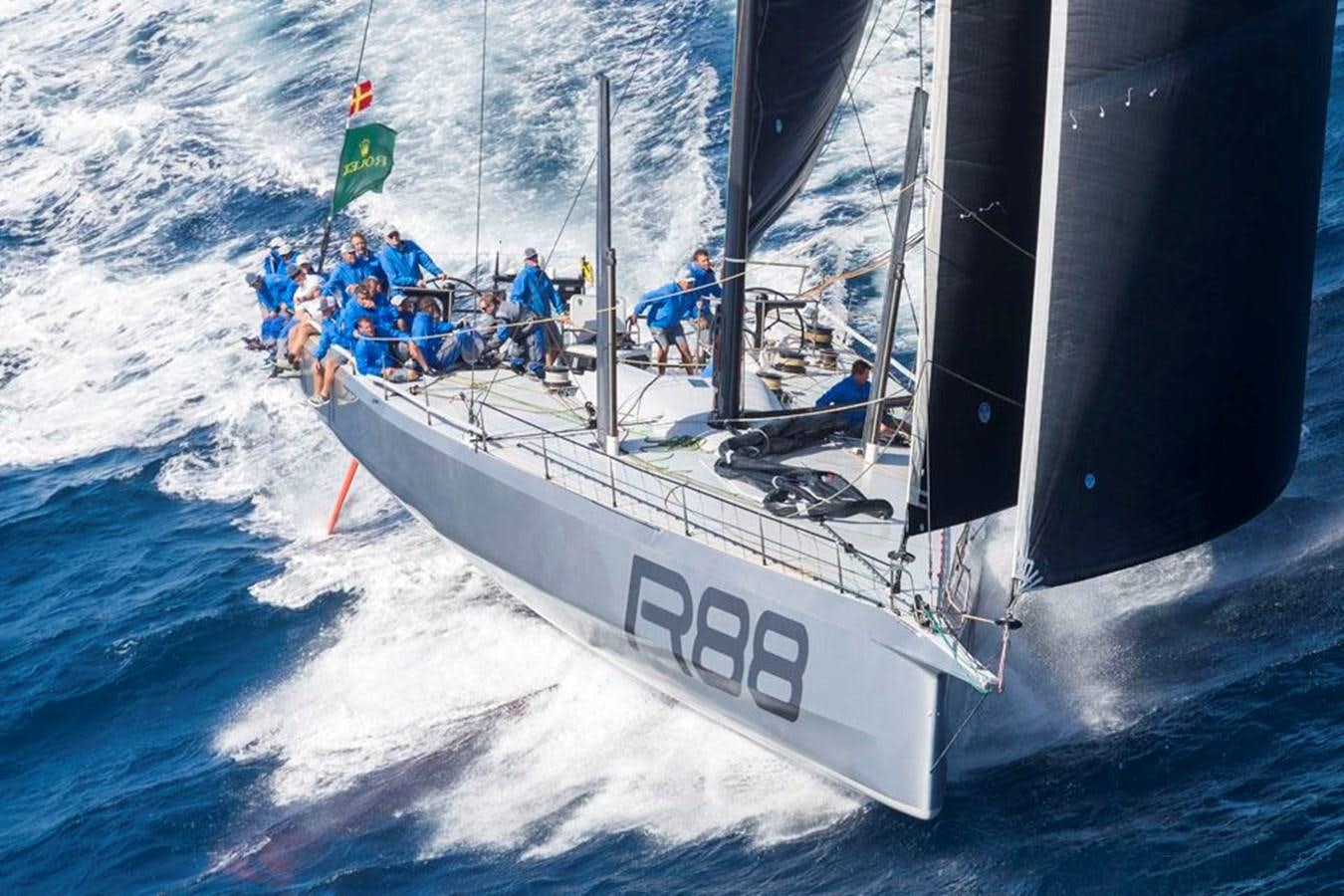 a boat on the water aboard LUCKY Yacht for Sale