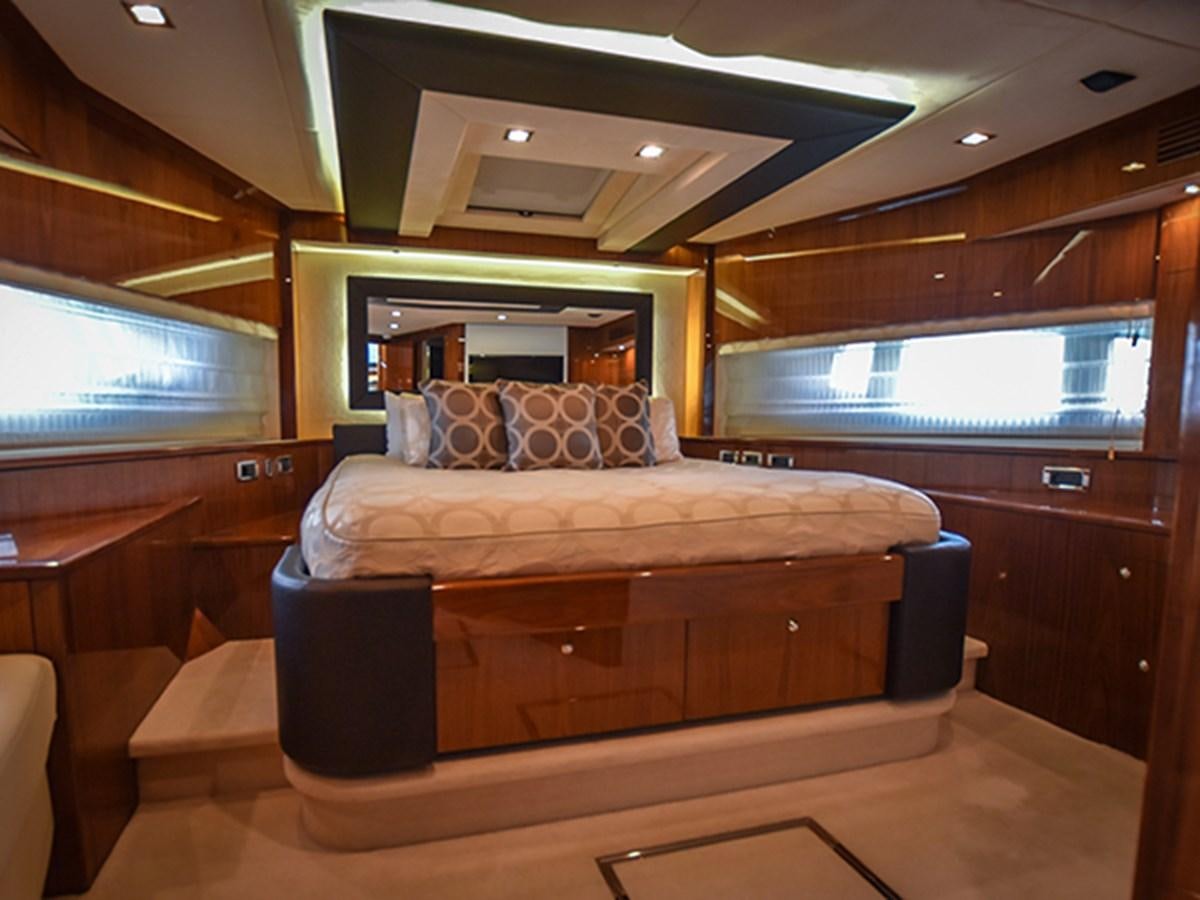 a bed in a room aboard KYRENIA Yacht for Sale