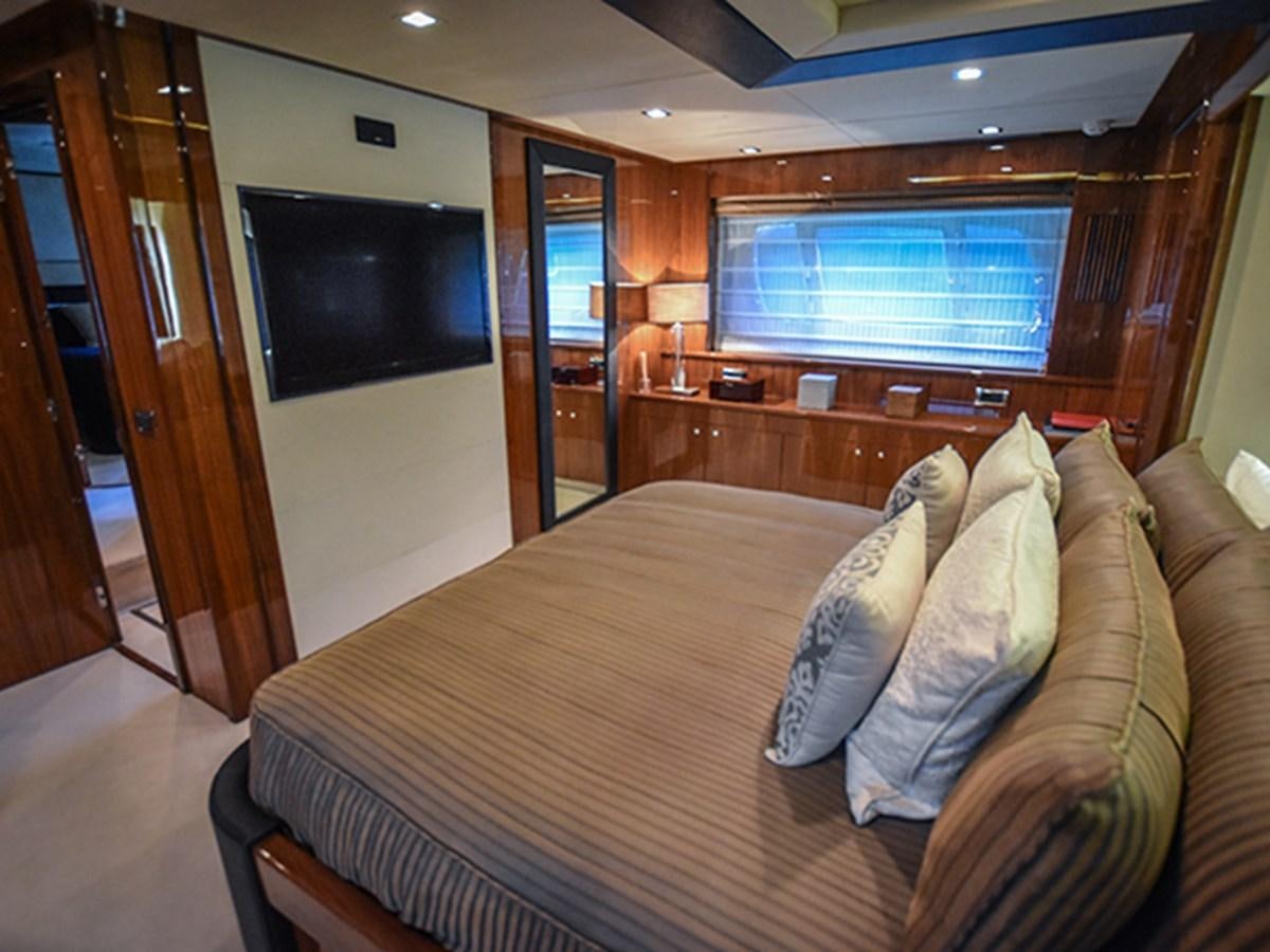 a bed in a room aboard KYRENIA Yacht for Sale