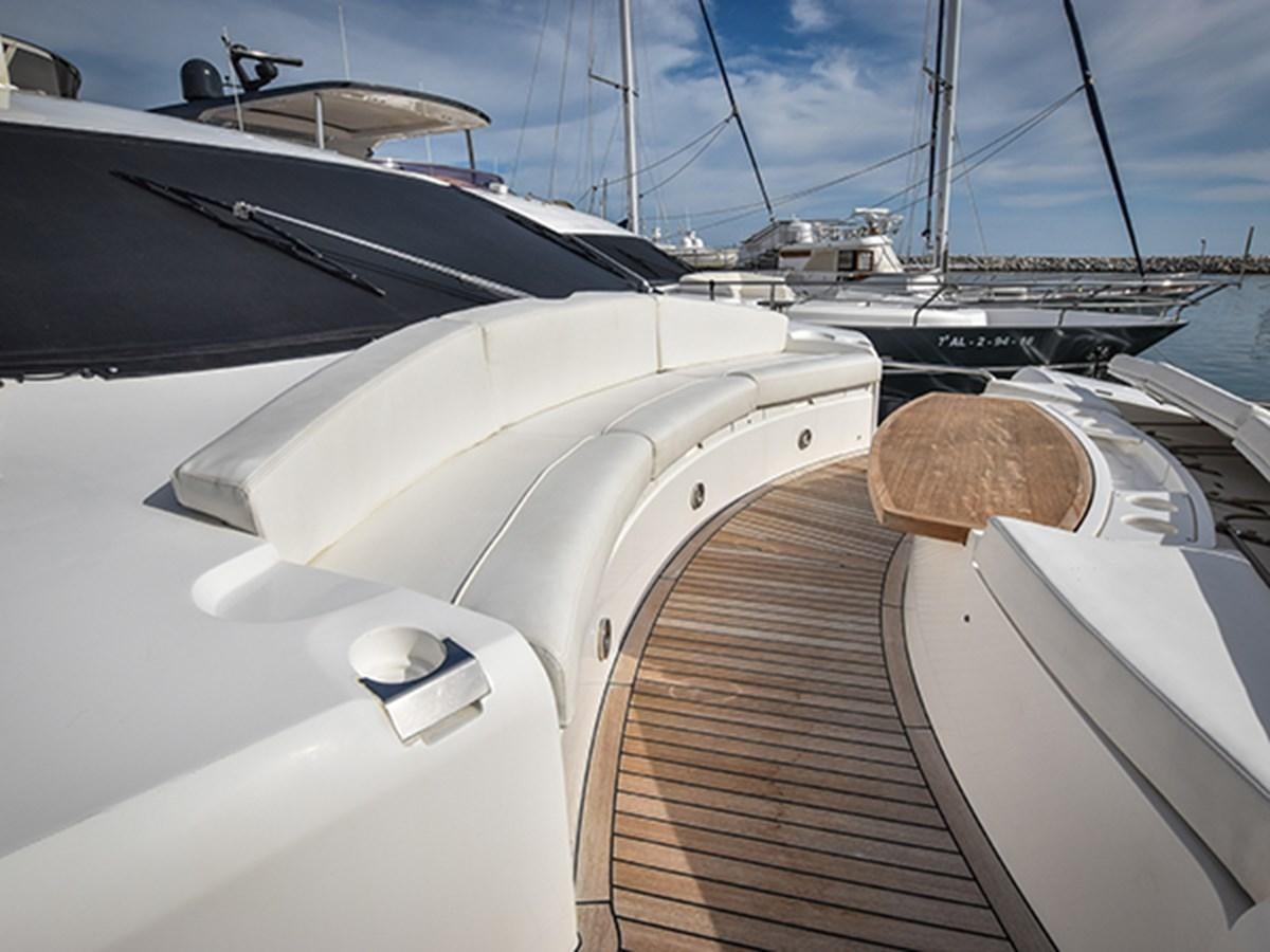 the front of a boat aboard KYRENIA Yacht for Sale